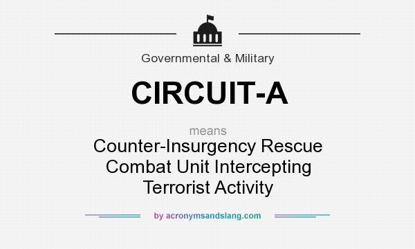 What does CIRCUIT-A mean? It stands for Counter-Insurgency Rescue Combat Unit Intercepting Terrorist Activity
