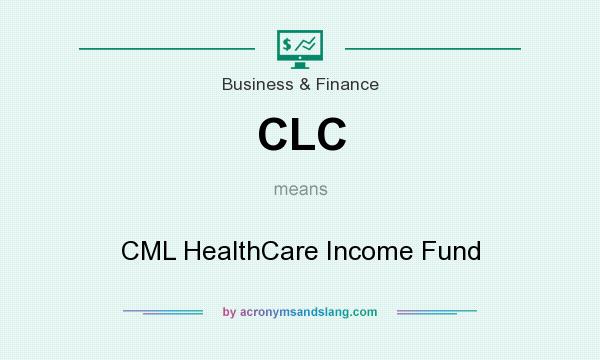 What does CLC mean? It stands for CML HealthCare Income Fund
