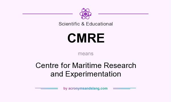 What does CMRE mean? It stands for Centre for Maritime Research and Experimentation