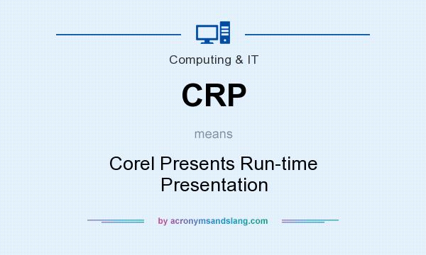 What does CRP mean? It stands for Corel Presents Run-time Presentation