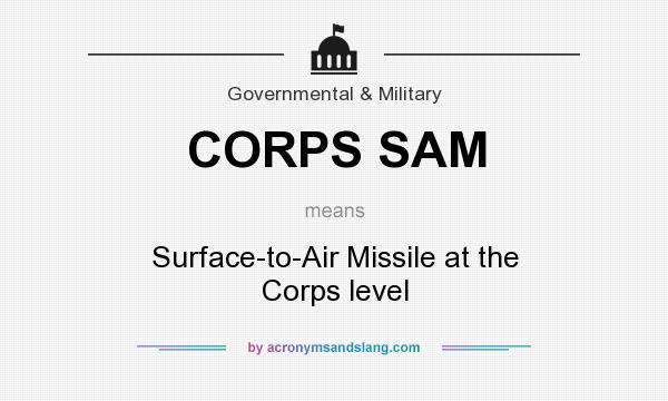 What does CORPS SAM mean? It stands for Surface-to-Air Missile at the Corps level
