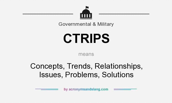 What does CTRIPS mean? It stands for Concepts, Trends, Relationships, Issues, Problems, Solutions