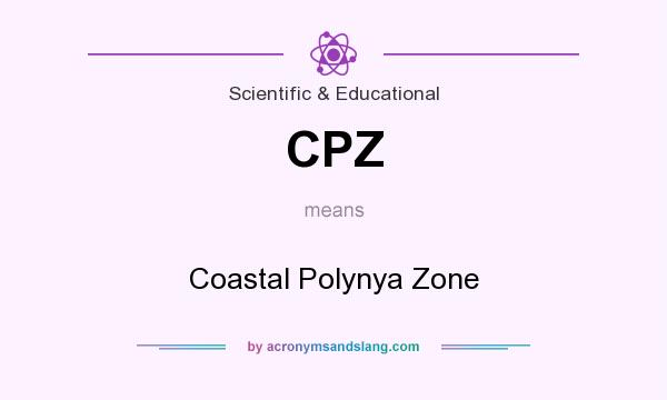 What does CPZ mean? It stands for Coastal Polynya Zone