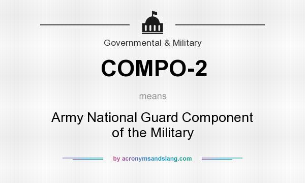 What does COMPO-2 mean? It stands for Army National Guard Component of the Military