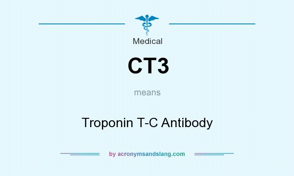 What does CT3 mean? It stands for Troponin T-C Antibody