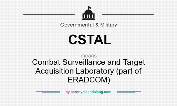 What does CSTAL mean? It stands for Combat Surveillance and Target Acquisition Laboratory (part of ERADCOM)