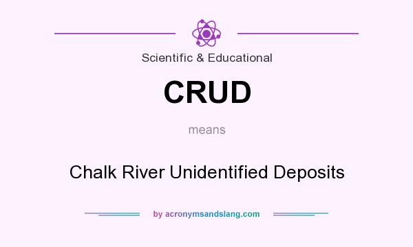 What does CRUD mean? It stands for Chalk River Unidentified Deposits