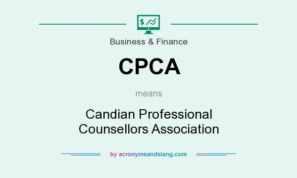 What does CPCA mean? It stands for Candian Professional Counsellors Association