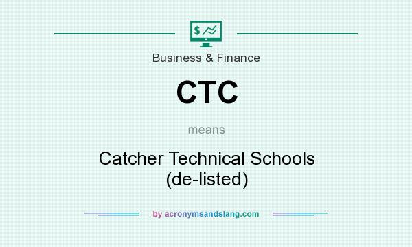 What does CTC mean? It stands for Catcher Technical Schools (de-listed)