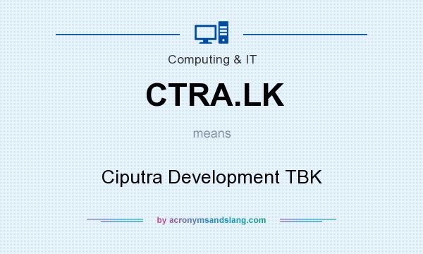 What does CTRA.LK mean? It stands for Ciputra Development TBK