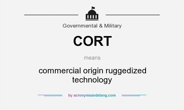 What does CORT mean? It stands for commercial origin ruggedized technology