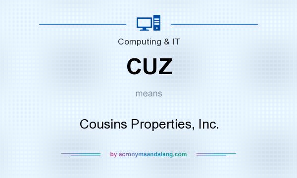 What does CUZ mean? It stands for Cousins Properties, Inc.