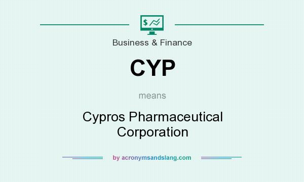What does CYP mean? It stands for Cypros Pharmaceutical Corporation