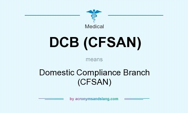 What does DCB (CFSAN) mean? It stands for Domestic Compliance Branch (CFSAN)