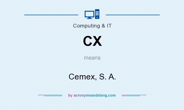 What does CX mean? It stands for Cemex, S. A.