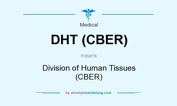 What does DHT (CBER) mean? It stands for Division of Human Tissues (CBER)