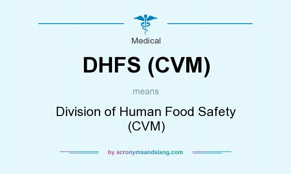 What does DHFS (CVM) mean? It stands for Division of Human Food Safety (CVM)
