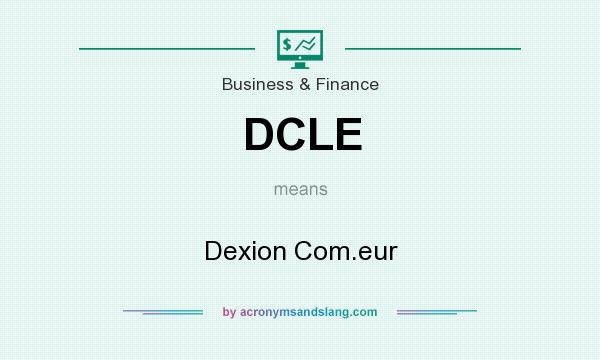What does DCLE mean? It stands for Dexion Com.eur