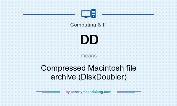 What does DD mean? It stands for Compressed Macintosh file archive (DiskDoubler)