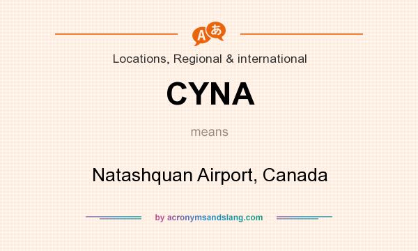 What does CYNA mean? It stands for Natashquan Airport, Canada