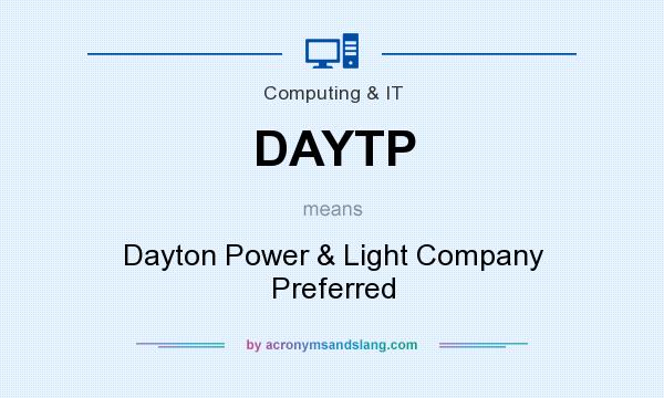 What does DAYTP mean? It stands for Dayton Power & Light Company Preferred