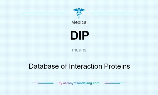 What does DIP mean? It stands for Database of Interaction Proteins
