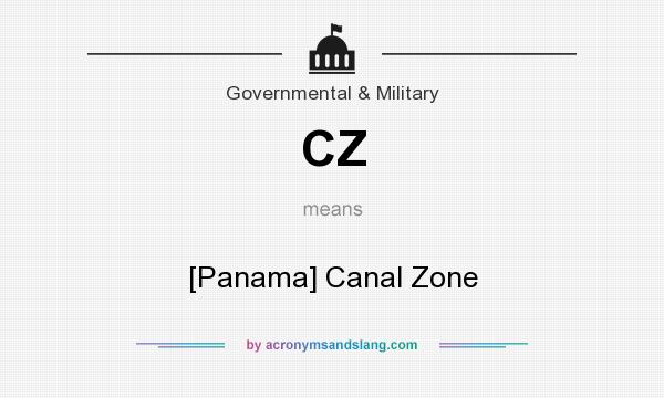 What does CZ mean? It stands for [Panama] Canal Zone