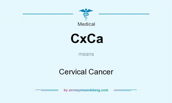 What does CxCa mean? It stands for Cervical Cancer