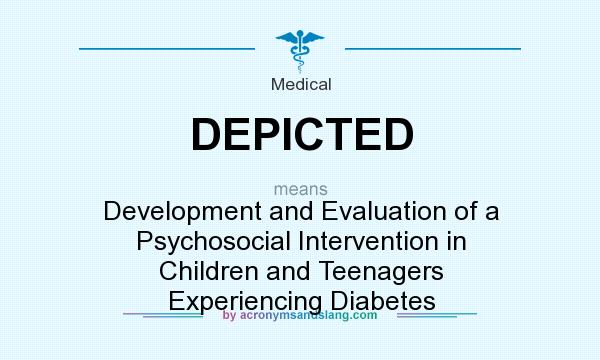 What does DEPICTED mean? It stands for Development and Evaluation of a Psychosocial Intervention in Children and Teenagers Experiencing Diabetes