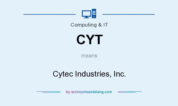 What does CYT mean? It stands for Cytec Industries, Inc.