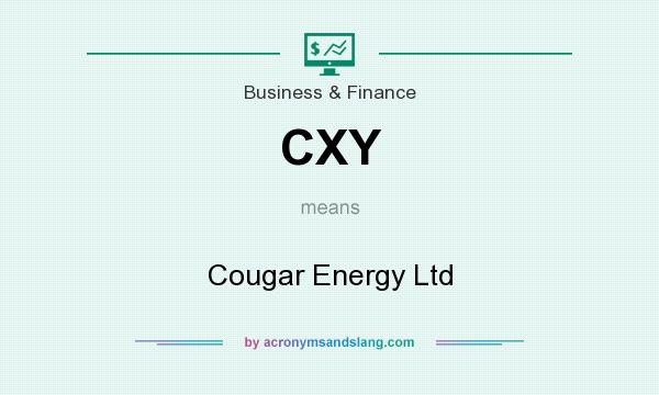 What does CXY mean? It stands for Cougar Energy Ltd