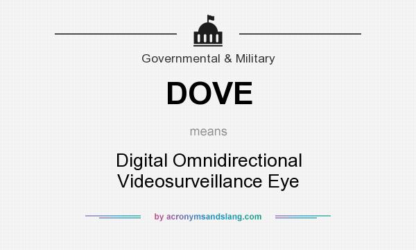 What does DOVE mean? It stands for Digital Omnidirectional Videosurveillance Eye