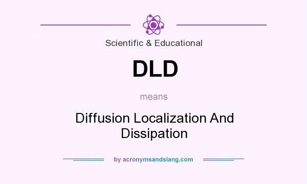 What does DLD mean? It stands for Diffusion Localization And Dissipation