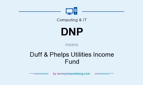 What does DNP mean? It stands for Duff & Phelps Utilities Income Fund