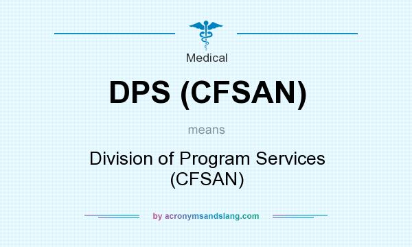 What does DPS (CFSAN) mean? It stands for Division of Program Services (CFSAN)