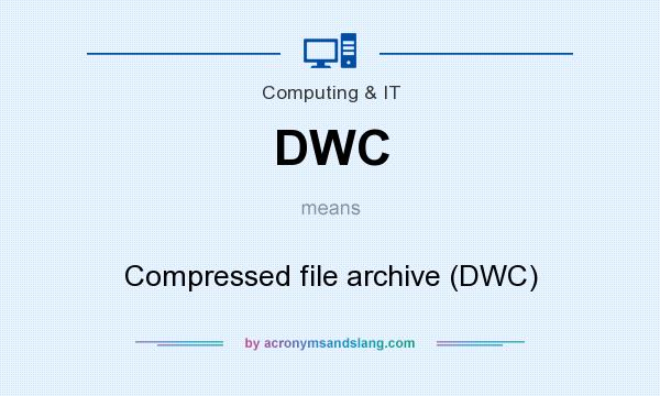 What does DWC mean? It stands for Compressed file archive (DWC)