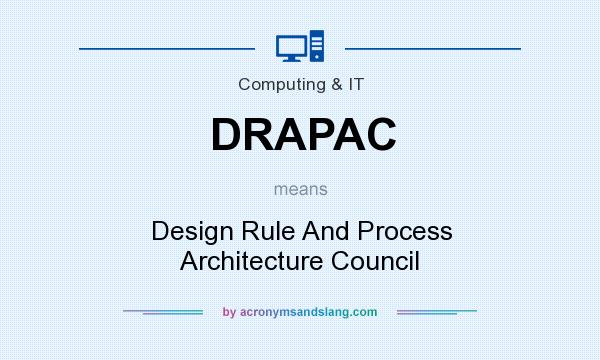 What does DRAPAC mean? It stands for Design Rule And Process Architecture Council