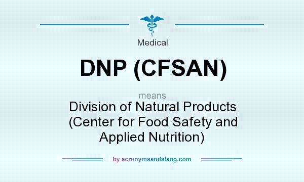 What does DNP (CFSAN) mean? It stands for Division of Natural Products (Center for Food Safety and Applied Nutrition)