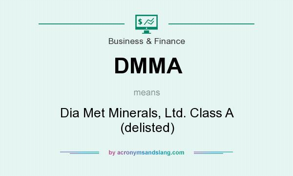 What does DMMA mean? It stands for Dia Met Minerals, Ltd. Class A (delisted)