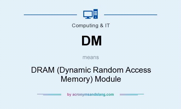 What does DM mean? It stands for DRAM (Dynamic Random Access Memory) Module