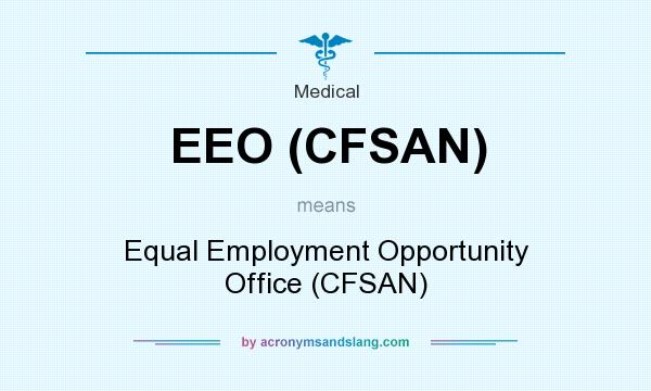 What does EEO (CFSAN) mean? It stands for Equal Employment Opportunity Office (CFSAN)