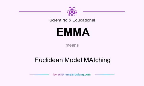 What does EMMA mean? It stands for Euclidean Model MAtching