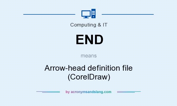 What does END mean? It stands for Arrow-head definition file (CorelDraw)