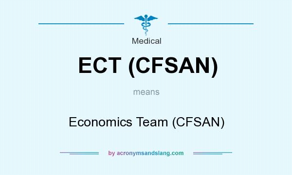 What does ECT (CFSAN) mean? It stands for Economics Team (CFSAN)