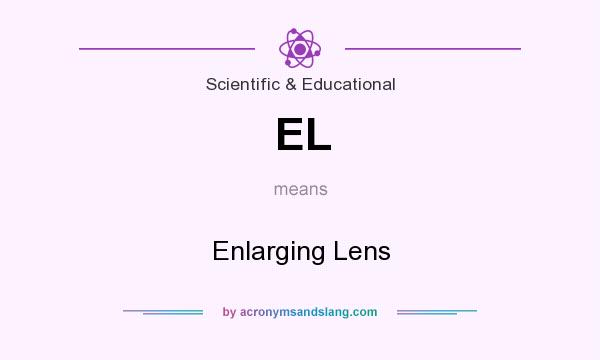 What does EL mean? It stands for Enlarging Lens