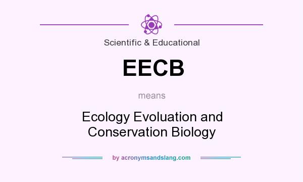 What does EECB mean? It stands for Ecology Evoluation and Conservation Biology