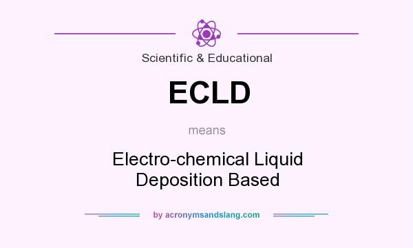 What does ECLD mean? It stands for Electro-chemical Liquid Deposition Based