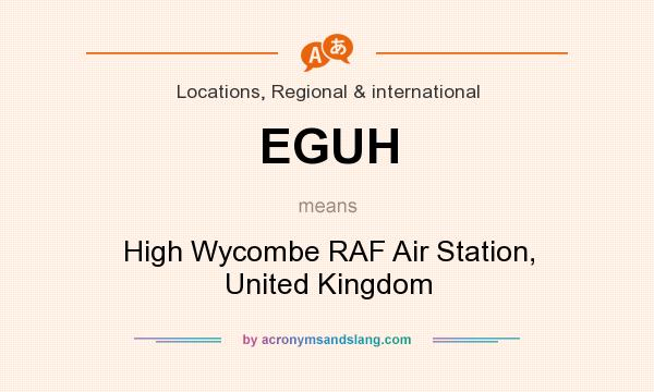 What does EGUH mean? It stands for High Wycombe RAF Air Station, United Kingdom