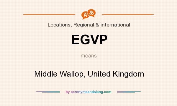 What does EGVP mean? It stands for Middle Wallop, United Kingdom