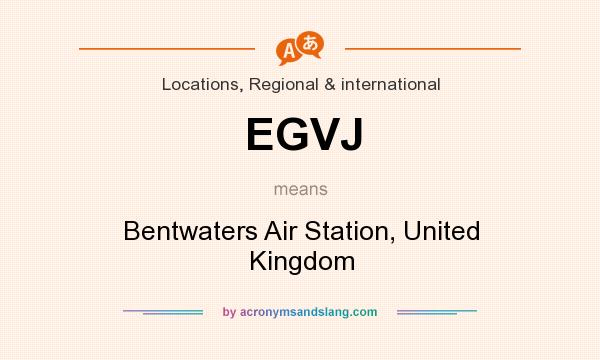 What does EGVJ mean? It stands for Bentwaters Air Station, United Kingdom